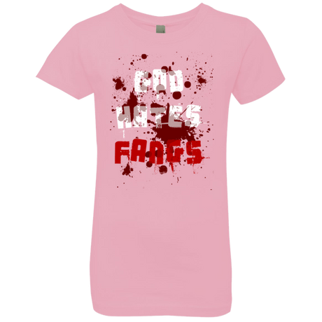T-Shirts Light Pink / YXS God hates fangs Girls Premium T-Shirt