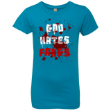 T-Shirts Turquoise / YXS God hates fangs Girls Premium T-Shirt