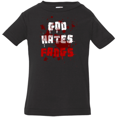 T-Shirts Black / 6 Months God hates fangs Infant Premium T-Shirt