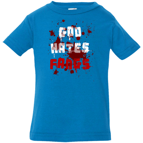 T-Shirts Cobalt / 6 Months God hates fangs Infant Premium T-Shirt