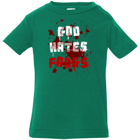 T-Shirts Kelly / 6 Months God hates fangs Infant Premium T-Shirt