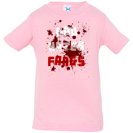 T-Shirts Pink / 6 Months God hates fangs Infant Premium T-Shirt