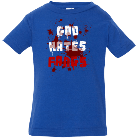 T-Shirts Royal / 6 Months God hates fangs Infant Premium T-Shirt