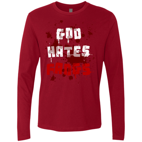 T-Shirts Cardinal / Small God hates fangs Men's Premium Long Sleeve