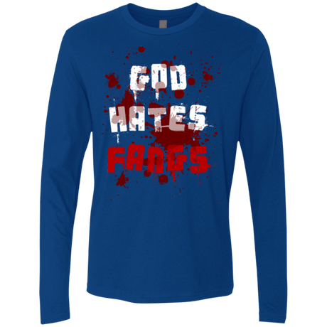T-Shirts Royal / Small God hates fangs Men's Premium Long Sleeve
