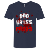 T-Shirts Midnight Navy / X-Small God hates fangs Men's Premium V-Neck