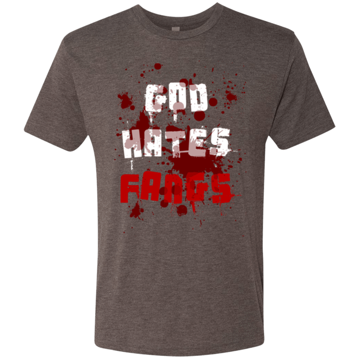 T-Shirts Macchiato / Small God hates fangs Men's Triblend T-Shirt
