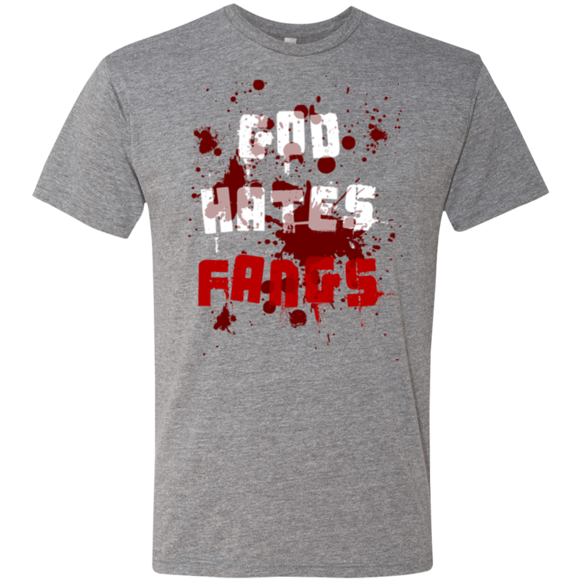 T-Shirts Premium Heather / Small God hates fangs Men's Triblend T-Shirt