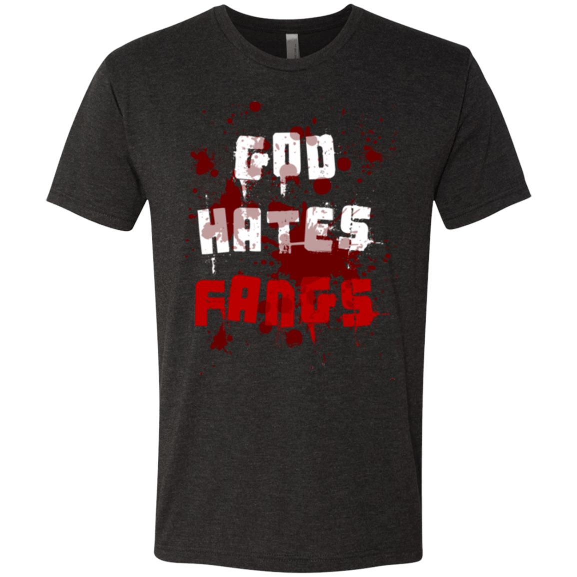 T-Shirts Vintage Black / Small God hates fangs Men's Triblend T-Shirt