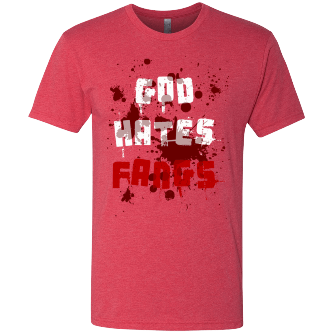 T-Shirts Vintage Red / Small God hates fangs Men's Triblend T-Shirt