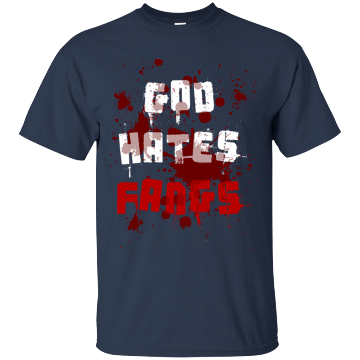 T-Shirts Navy / Small God hates fangs T-Shirt