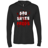 T-Shirts Vintage Black / X-Small God hates fangs Triblend Long Sleeve Hoodie Tee