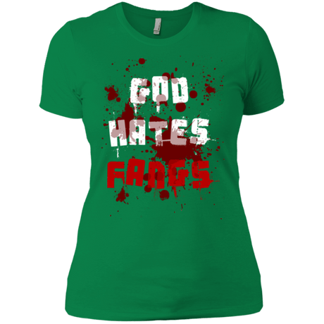 T-Shirts Kelly Green / X-Small God hates fangs Women's Premium T-Shirt