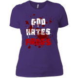 T-Shirts Purple / X-Small God hates fangs Women's Premium T-Shirt