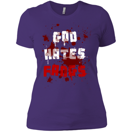 T-Shirts Purple / X-Small God hates fangs Women's Premium T-Shirt