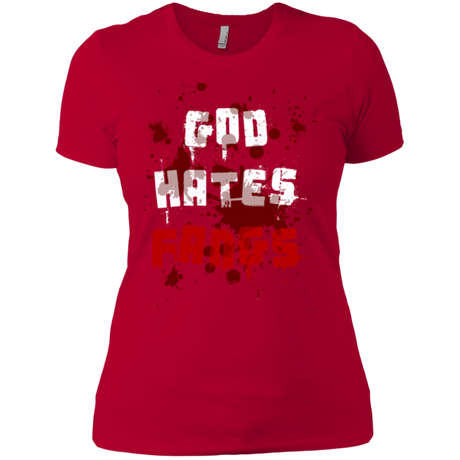 T-Shirts Red / X-Small God hates fangs Women's Premium T-Shirt