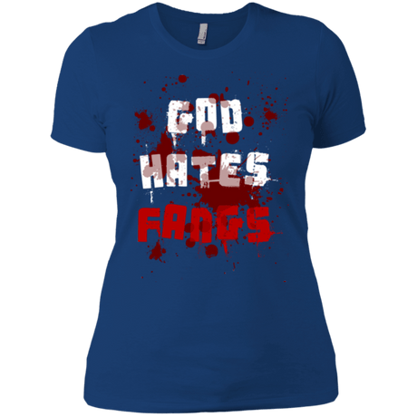 T-Shirts Royal / X-Small God hates fangs Women's Premium T-Shirt