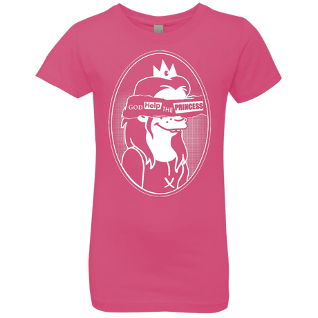 T-Shirts Hot Pink / YXS God Help The Princess Girls Premium T-Shirt