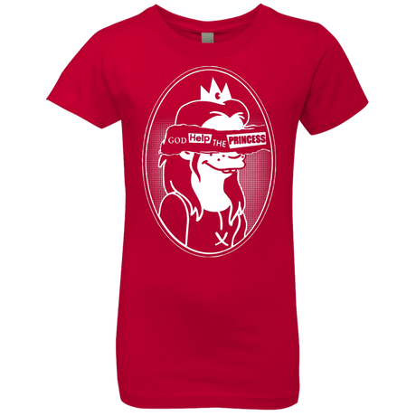 T-Shirts Red / YXS God Help The Princess Girls Premium T-Shirt