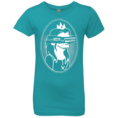 T-Shirts Tahiti Blue / YXS God Help The Princess Girls Premium T-Shirt