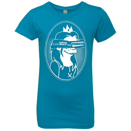 T-Shirts Turquoise / YXS God Help The Princess Girls Premium T-Shirt
