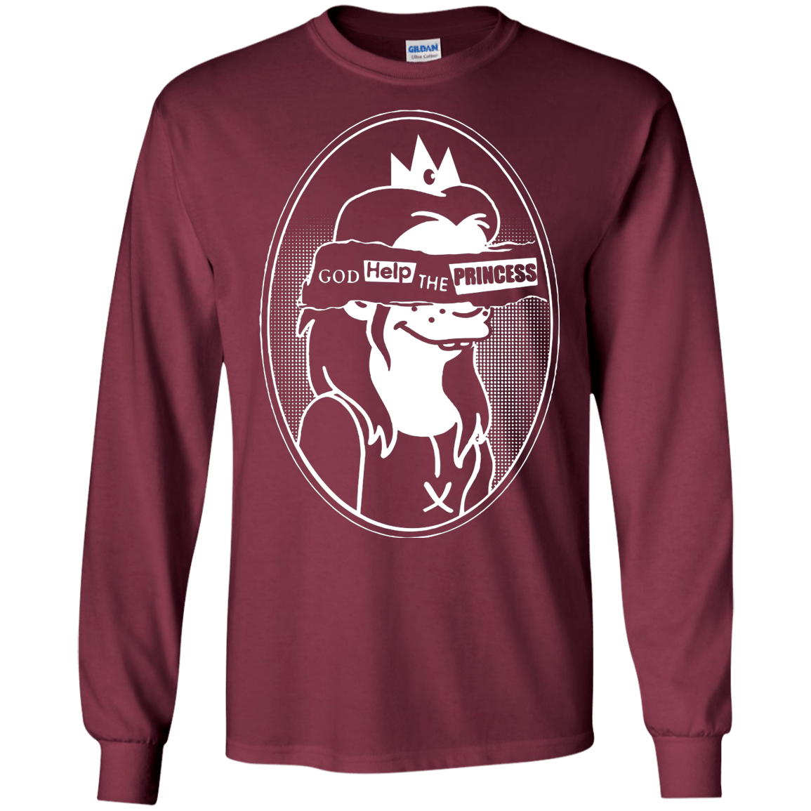 T-Shirts Maroon / S God Help The Princess Men's Long Sleeve T-Shirt