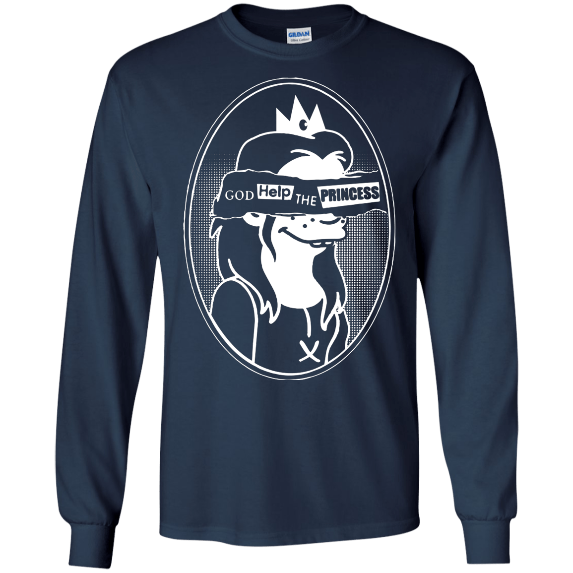 T-Shirts Navy / S God Help The Princess Men's Long Sleeve T-Shirt