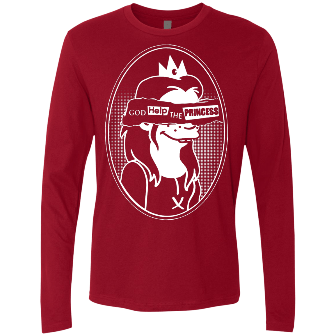 T-Shirts Cardinal / S God Help The Princess Men's Premium Long Sleeve