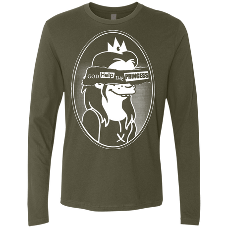 T-Shirts Military Green / S God Help The Princess Men's Premium Long Sleeve
