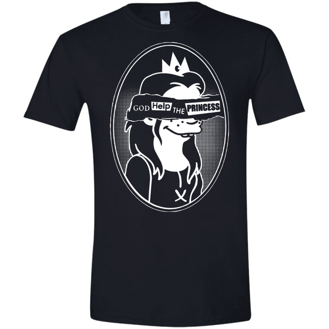 T-Shirts Black / X-Small God Help The Princess Men's Semi-Fitted Softstyle