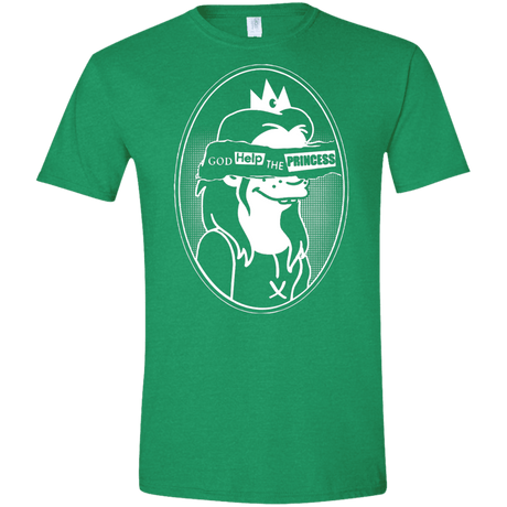 T-Shirts Heather Irish Green / S God Help The Princess Men's Semi-Fitted Softstyle