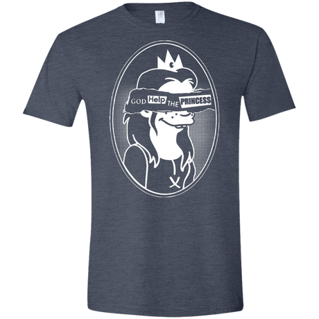 T-Shirts Heather Navy / S God Help The Princess Men's Semi-Fitted Softstyle