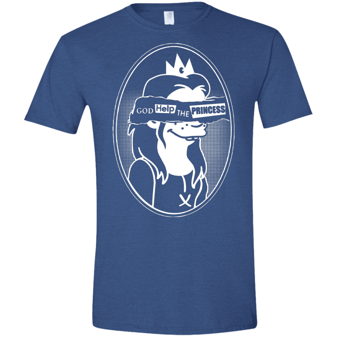 T-Shirts Heather Royal / X-Small God Help The Princess Men's Semi-Fitted Softstyle