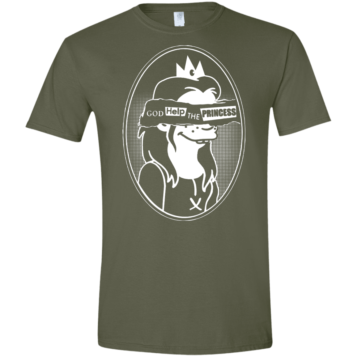 T-Shirts Military Green / S God Help The Princess Men's Semi-Fitted Softstyle
