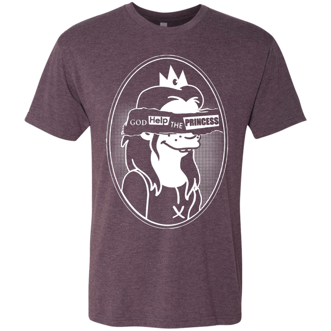 T-Shirts Vintage Purple / S God Help The Princess Men's Triblend T-Shirt