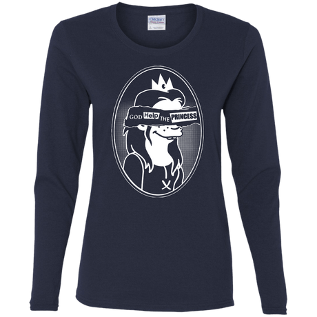 T-Shirts Navy / S God Help The Princess Women's Long Sleeve T-Shirt