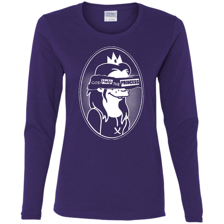 T-Shirts Purple / S God Help The Princess Women's Long Sleeve T-Shirt