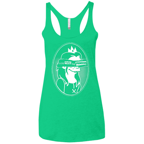T-Shirts Envy / X-Small God Help The Princess Women's Triblend Racerback Tank