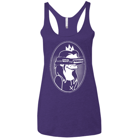 T-Shirts Purple Rush / X-Small God Help The Princess Women's Triblend Racerback Tank