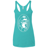 T-Shirts Tahiti Blue / X-Small God Help The Princess Women's Triblend Racerback Tank