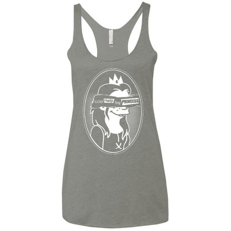 T-Shirts Venetian Grey / X-Small God Help The Princess Women's Triblend Racerback Tank