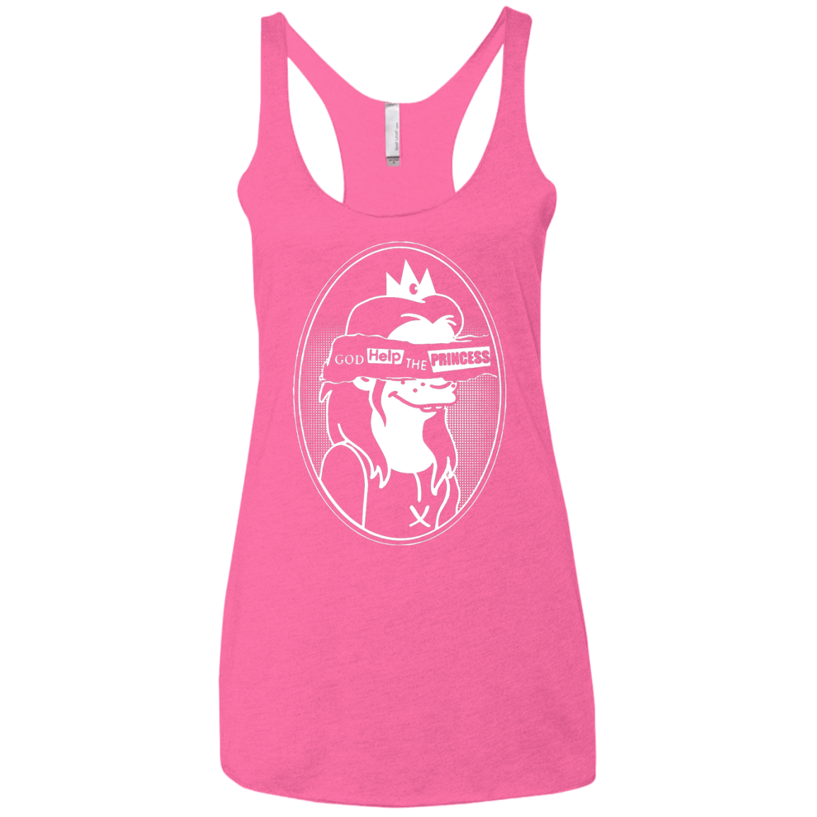 T-Shirts Vintage Pink / X-Small God Help The Princess Women's Triblend Racerback Tank