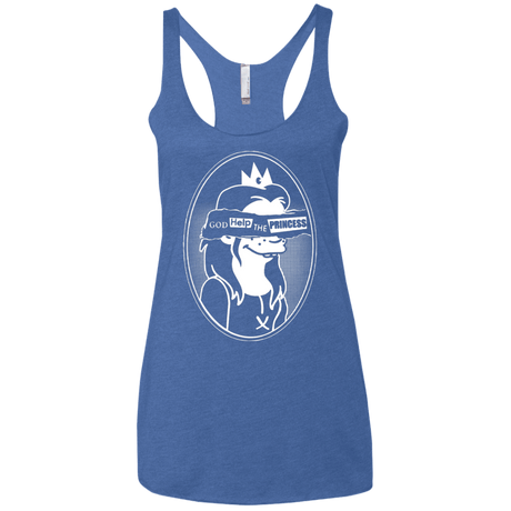T-Shirts Vintage Royal / X-Small God Help The Princess Women's Triblend Racerback Tank