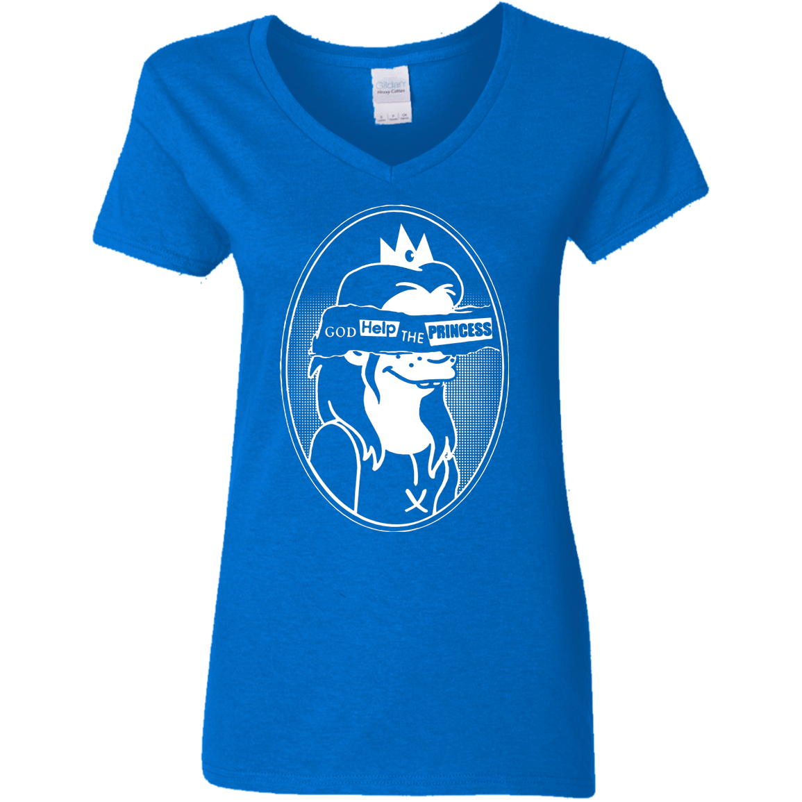 T-Shirts Royal / S God Help The Princess Women's V-Neck T-Shirt