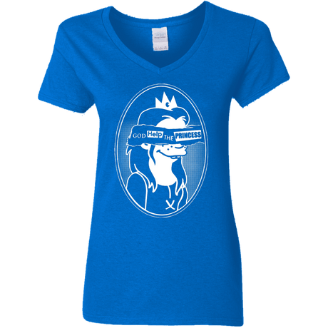 T-Shirts Royal / S God Help The Princess Women's V-Neck T-Shirt