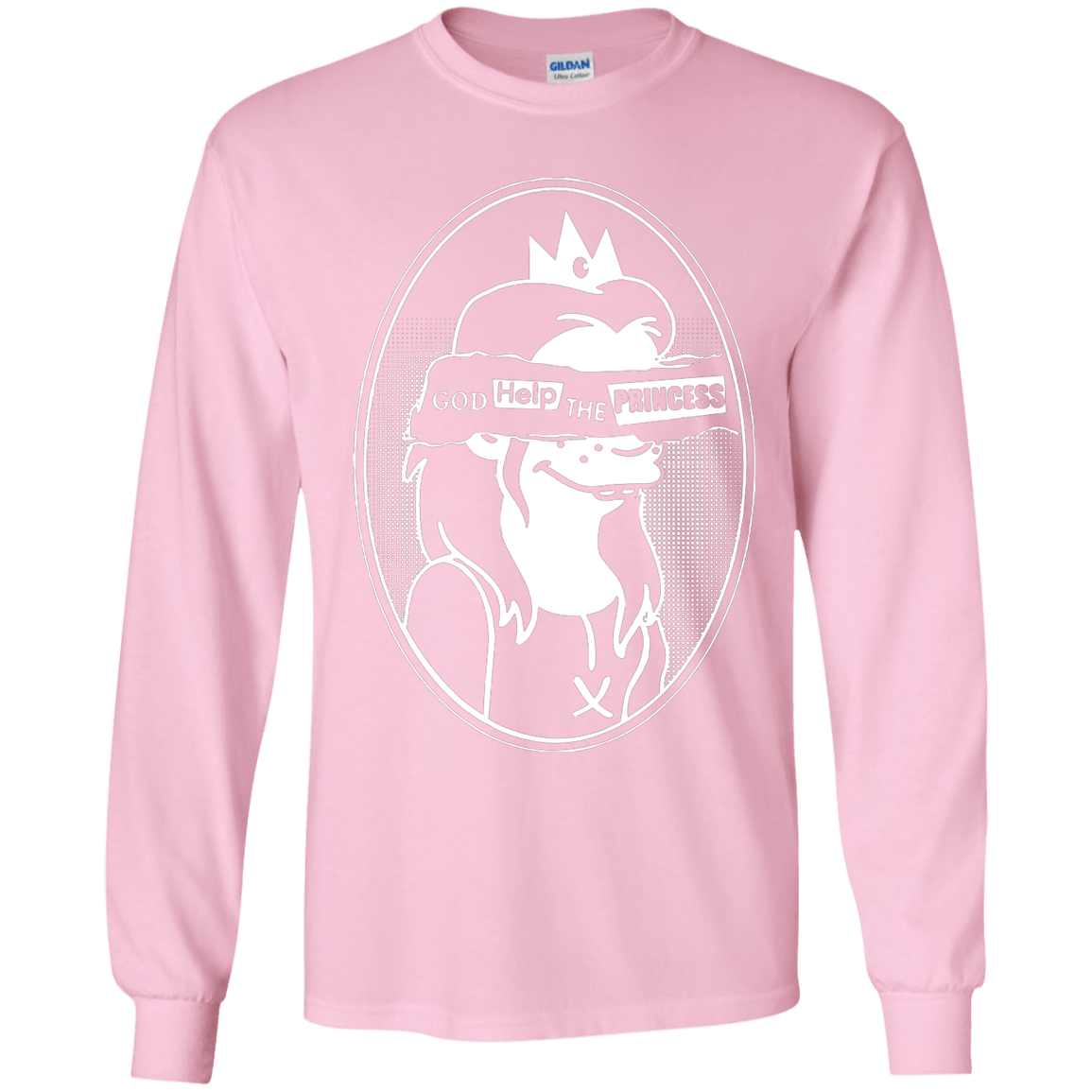 T-Shirts Light Pink / YS God Help The Princess Youth Long Sleeve T-Shirt