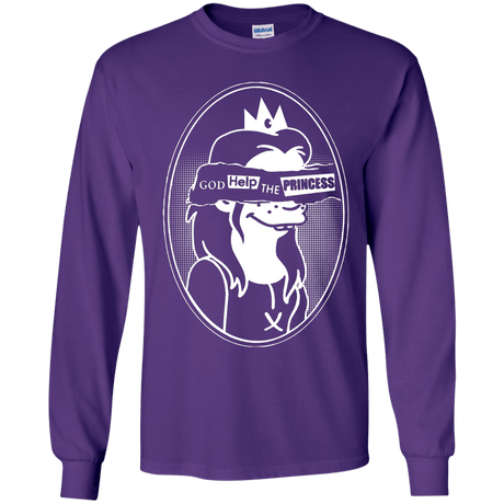 T-Shirts Purple / YS God Help The Princess Youth Long Sleeve T-Shirt