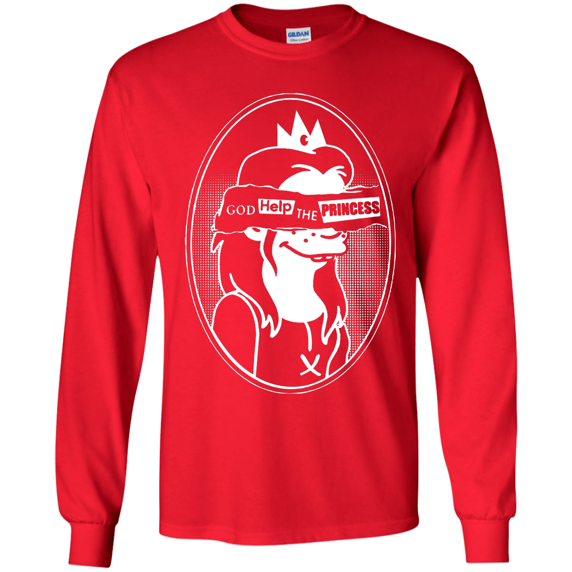 T-Shirts Red / YS God Help The Princess Youth Long Sleeve T-Shirt