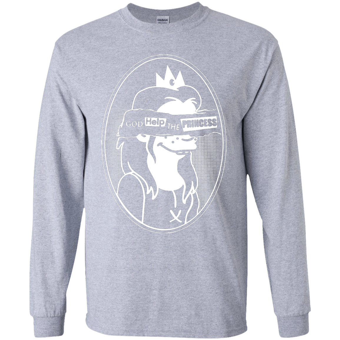 T-Shirts Sport Grey / YS God Help The Princess Youth Long Sleeve T-Shirt