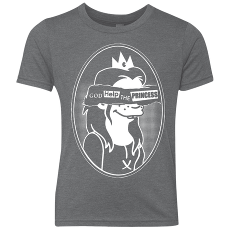 T-Shirts Premium Heather / YXS God Help The Princess Youth Triblend T-Shirt